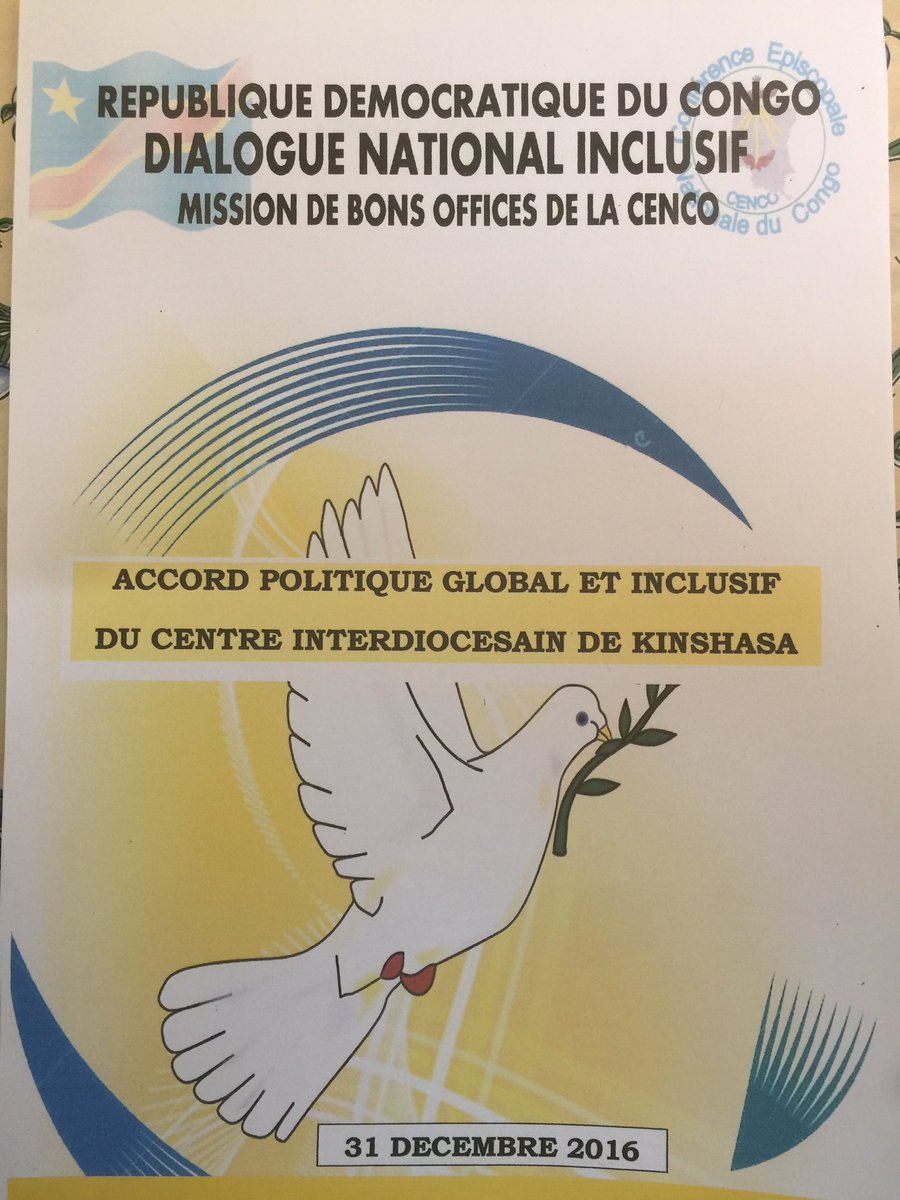 Dialogue: Ici l’intégralité de l’accord politique signe le 31/12/2016