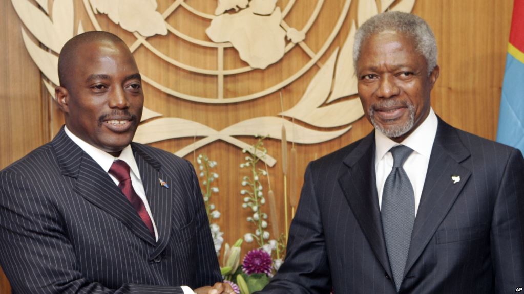 Kofi Annan et 9 anciens présidents africains appellent à la tenue d’élections en 2017 en RDC