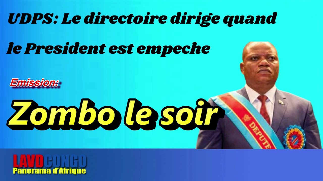 Infos RDCongo- Nzombo le soir: UDPS- Kabund est donc remplacable