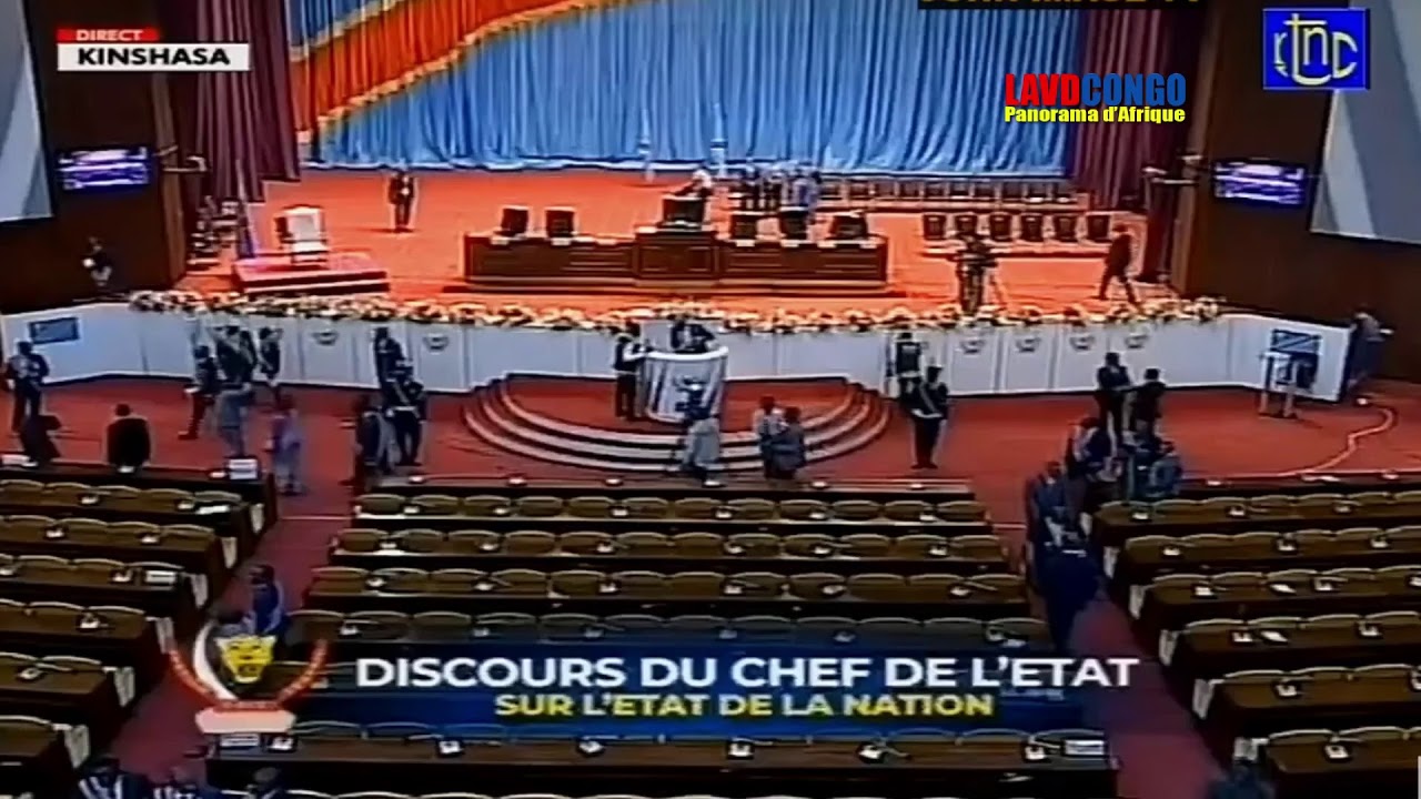 Le President Felix Tshisekedi devant les deux chambres reunies en congres