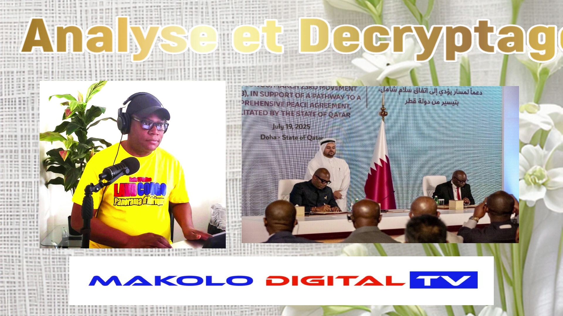 Doha: Lecture de l’intégralité de la Déclaration de principes en appui au processus de paix signée  par le gouvrnement et l’AFC-M23